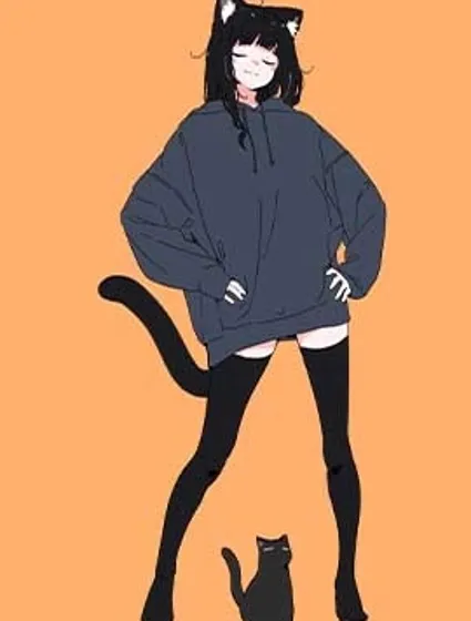 黑貓變成女孩子的故事封面